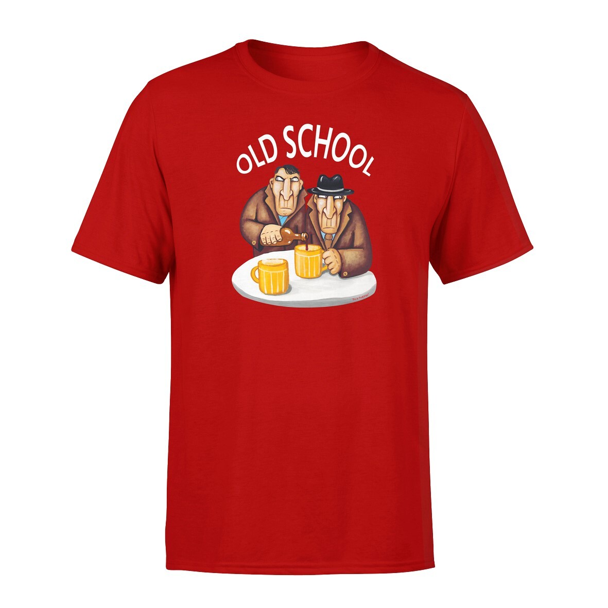 Футболка "Old School" красная XL