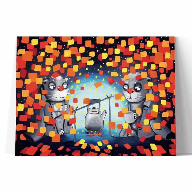 Принт "Чаепитие" 60x80