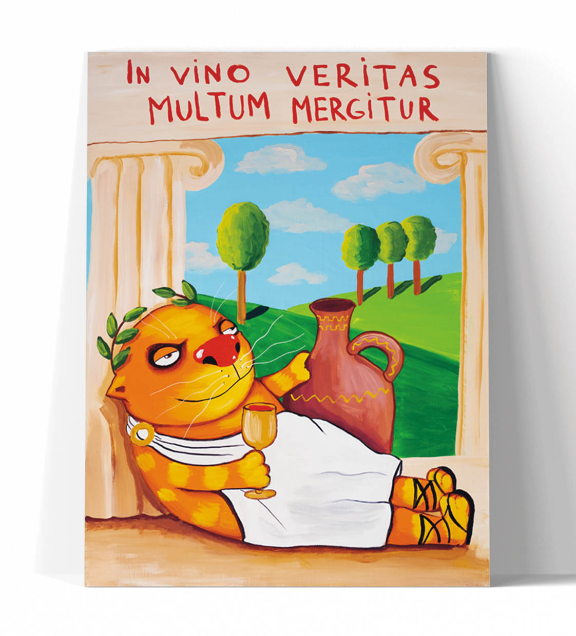 Принт "In vino veritas" 20x25
