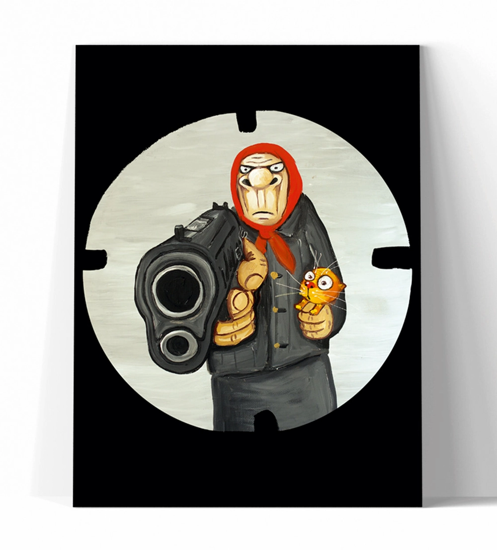 Принт "Бабушка 007!" 20x25