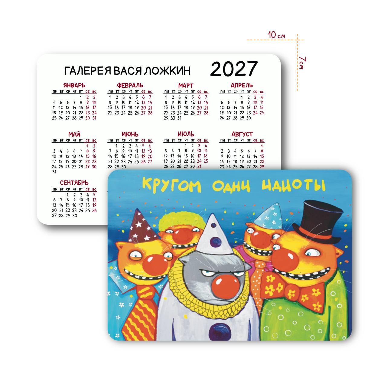 Карманный календарь на 2027 год "Кругом одни идиоты"